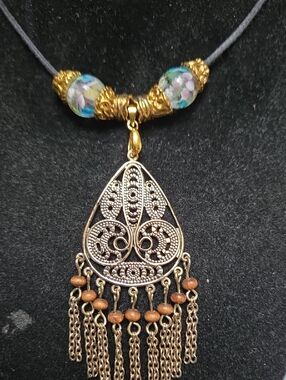 Filigree Teardrop Necklace